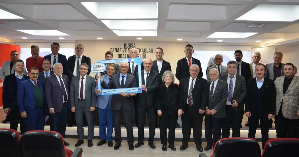 Bursa’da Esnaf Odalarına “Tütün ve Tütün Ürünleriyle Mücadele” eğitimi